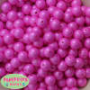 12mm matte Hot Pink acrylic faux pearl bead - Image 1 of 0