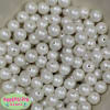 12mm matte white acrylic faux pearl bead sold by the bead - Image 2 of 0