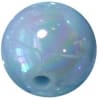 12mm Baby Blue AB Finish Miracle Acrylic Bubblegum Bead - Image 1 of 0