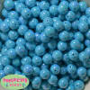 12mm Caribbean Blue AB Finish Miracle Acrylic Bubblegum Bead - Image 2 of 0