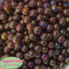 12mm Cocoa Brown AB Finish Miracle Acrylic Bubblegum Beads - Image 1 of 0