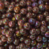 12mm Cocoa Brown AB Finish Miracle Acrylic Bubblegum Beads - Image 2 of 0