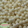 12mm Cream AB Finish Miracle Acrylic Bubblegum Beads - Image 2 of 0