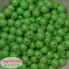 12mm Lime AB Finish Miracle Acrylic Bubblegum Beads - Image 1 of 0