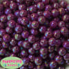 12mm Maroon AB Finish Miracle Acrylic Bubblegum Beads - Image 1 of 0