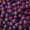 12mm Maroon AB Finish Miracle Acrylic Bubblegum Beads - Image 2 of 0
