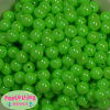 12mm Neon Lime AB Finish Miracle Acrylic Bubblegum Beads - Image 1 of 0