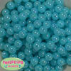 12mm Neon Sky Bluet AB Finish Miracle Acrylic Bubblegum Beads - Image 2 of 0