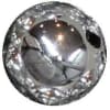 12mm Shiny Silver Mirror Acrylic Bubblegum Beads - Image 1 of 0