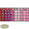 12mm Mixed Style Valentine Acrylic Beads sold in packages of 50 beads - Image 2 of 0