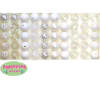 12mm Mixed Style White Acrylic Beads sold in packages of 50 beads - Image 2 of 0