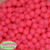 12mm Neon Pink Acrylic Bubblegum Beads sold in packages of 50 beads - Image 1 of 0