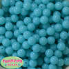 12mm Neon Sky Blue  Acrylic Bubblegum Beads sold in packages of 50 beads - Image 1 of 0