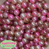 12mm Ice Cream Tones Faux Pearl Acrylic Bead Ombre  sold in packages of 40 beads - Image 1 of 0