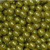 12mm Olive Green Faux Pearl Beads sold in packages of 50 beads - Image 2 of 0