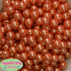 12mm Orange Faux Pearl Beads sold in packages of 50 beads - Image 1 of 0