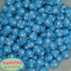 12mm Blue Polka Dot Bubblegum Beads sold in packages of 50 beads - Image 1 of 0