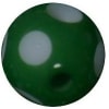 12mm Acrylic Polka Green Dot Bubblegum Bead - Image 1 of 0