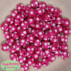 12mm Acrylic Hot Pink Polka Dot Bubblegum Beads sold by the bead - Image 2 of 0