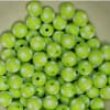 12mm Lime Green Polka Dot Bubblegum Beads sold in packages of 50 beads - Image 2 of 0