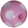 12mm Acrylic Pink Polka Dot Bubblegum Beads sold by the bead - Image 1 of 0