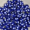 12mm Royal Blue Polka Dot Bubblegum Beads sold in packages of 50 beads - Image 2 of 0