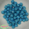 12mm Blue Rhinestone Bubblegum Beads - Image 2 of 0