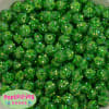 12mm Green Confetti Rhinestone Bubblegum Beads - Image 2 of 0