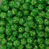 12mm Green Confetti Rhinestone Bubblegum Beads - Image 2 of 0