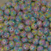 12mm Pastel Confetti Rhinestone Bubblegum Beads - Image 2 of 0