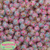 12mm Unicorn Confetti Rhinestone Bubblegum Beads - Image 1 of 0