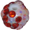 12mm Valentine Confetti Rhinestone Bubblegum Bead - Image 1 of 0