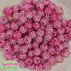 12mm Hot Pink Rhinestone Bubblegum Bead - Image 2 of 0