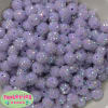 12mm Ice Lavender Rhinestone Bubblegum Beads - Image 1 of 0