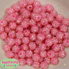 12mm Pink Rhinestone Bubblegum Beads - Image 1 of 0