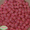 12mm Pink Rhinestone Bubblegum Beads - Image 2 of 0