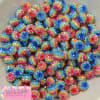 12mm Rainbow Rhinestone Bubblegum Bead - Image 2 of 0
