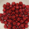 12mm Red Rhinestone Bubblegum Beads - Image 2 of 0