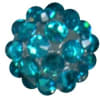 12mm Turquoise Rhinestone Bubblegum Beads - Image 1 of 0