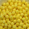 12mm Yellow Rhinestone Bubblegum Beads - Image 2 of 0