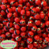 12mm Santa Belt Print Bubblegum Beads - Image 1 of 0