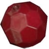 12mm Solid Burgundy Faceted Acrylic Bubblegum Bead - Image 1 of 0