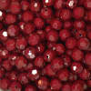 12mm Solid Burgundy Faceted Clear Acrylic Bubblegum Beads - Image 2 of 0