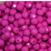 12mm Solid Hot Pink Faceted Acrylic Bubblegum Beads - Image 2 of 0