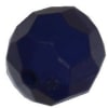 12mm Solid Navy Faceted Acrylic Bubblegum Beads - Image 1 of 0