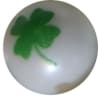 12mm Shamrock Print Bubblegum Beads - Image 1 of 0