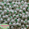 12mm Shamrock Print Bubblegum Beads - Image 2 of 0