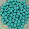 12mm Turquoise Acrylic  Bubblegum Beads - Image 1 of 0
