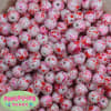 12mm Valentine Splattered AB Finish Miracle Acrylic Bubblegum Bead - Image 2 of 0