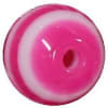 12mm Hot Pink Stripe Bubblegum Beads - Image 1 of 0